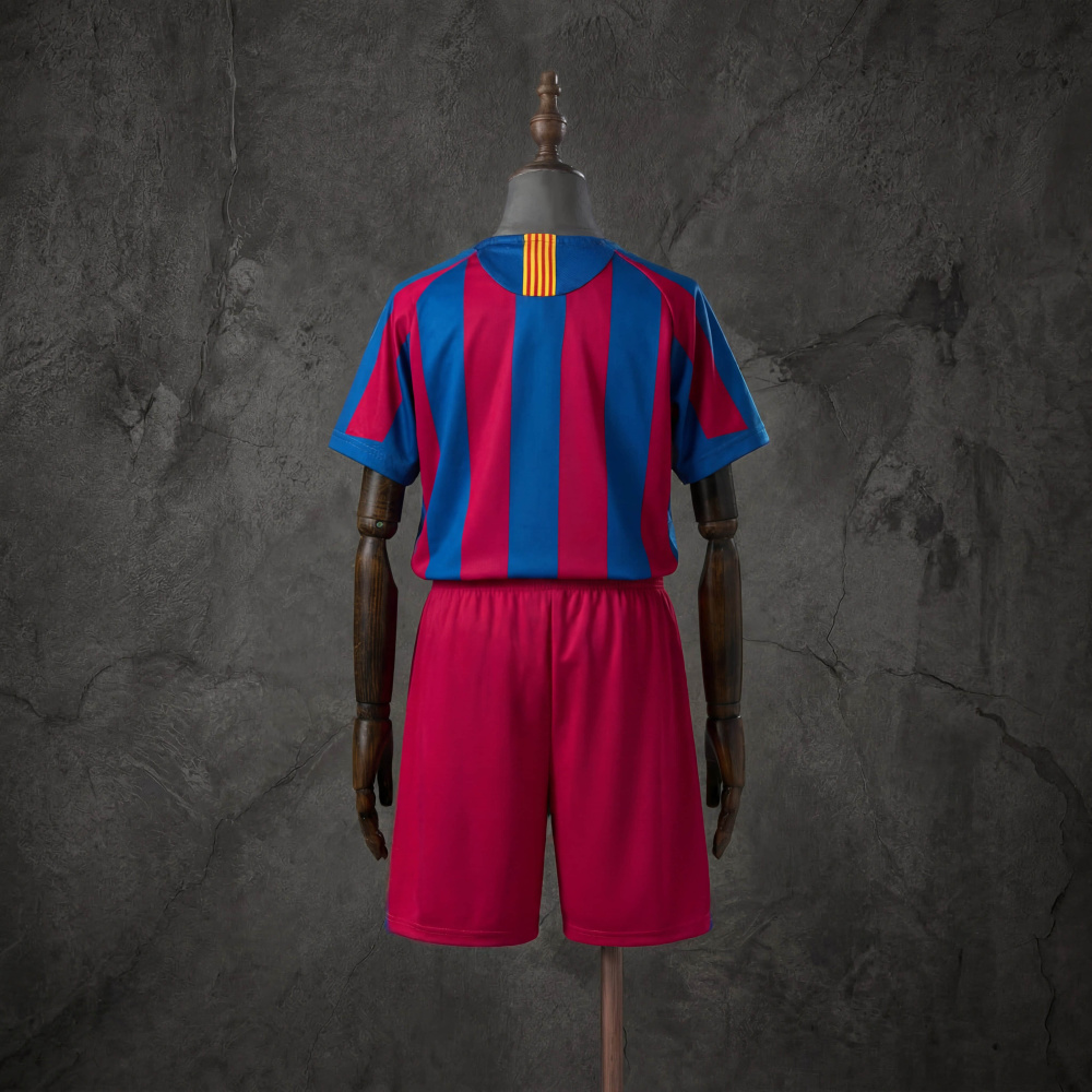 Retro Kids Kit Barcelona 05-06 Home (League Edition) Jersey SIZE 16-28