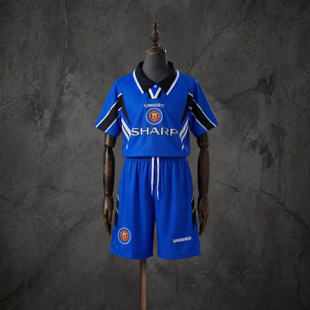 Retro Kids Kit Manchester United 96-98 Third Away Retro Kids Kit Jersey SIZE 16-28