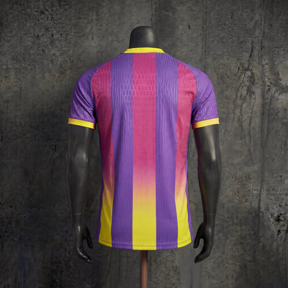 Player Barcelona Purple-Pink Gradient Theme 2026 Jersey Sizes S-XXL