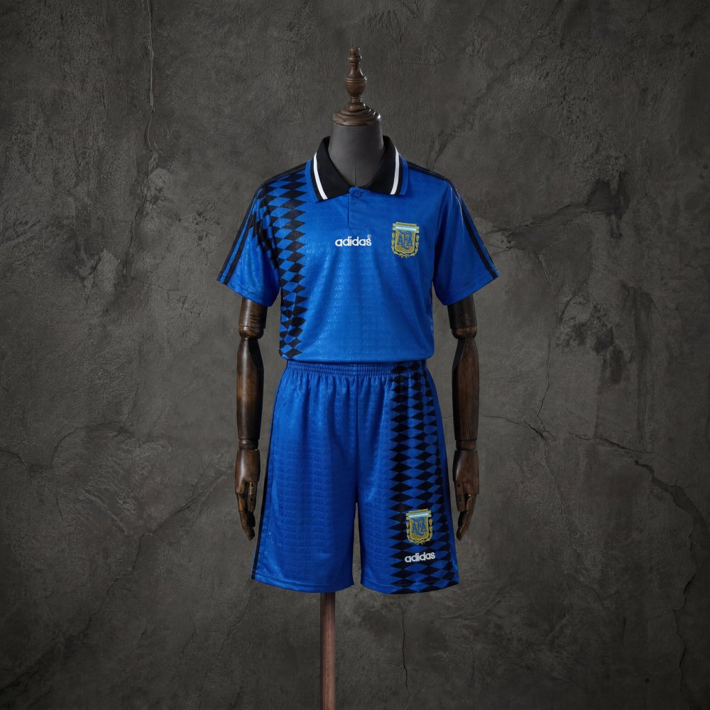 Retro Kids Kit Argentina 1994 Away Jersey SIZE 16-28