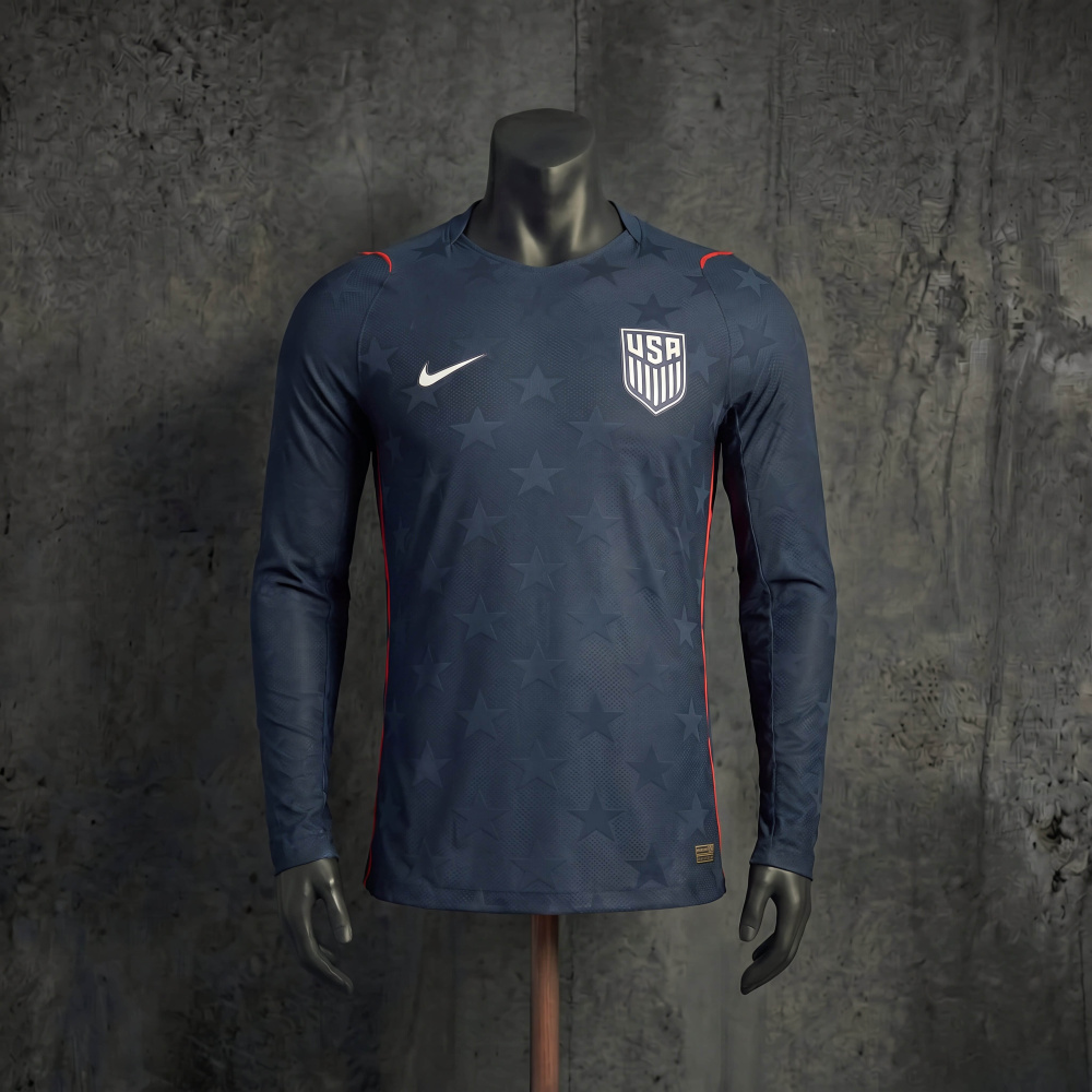 Player Version USA 2026 FIFA World Cup Away Long Sleeve Jersey S-XXL
