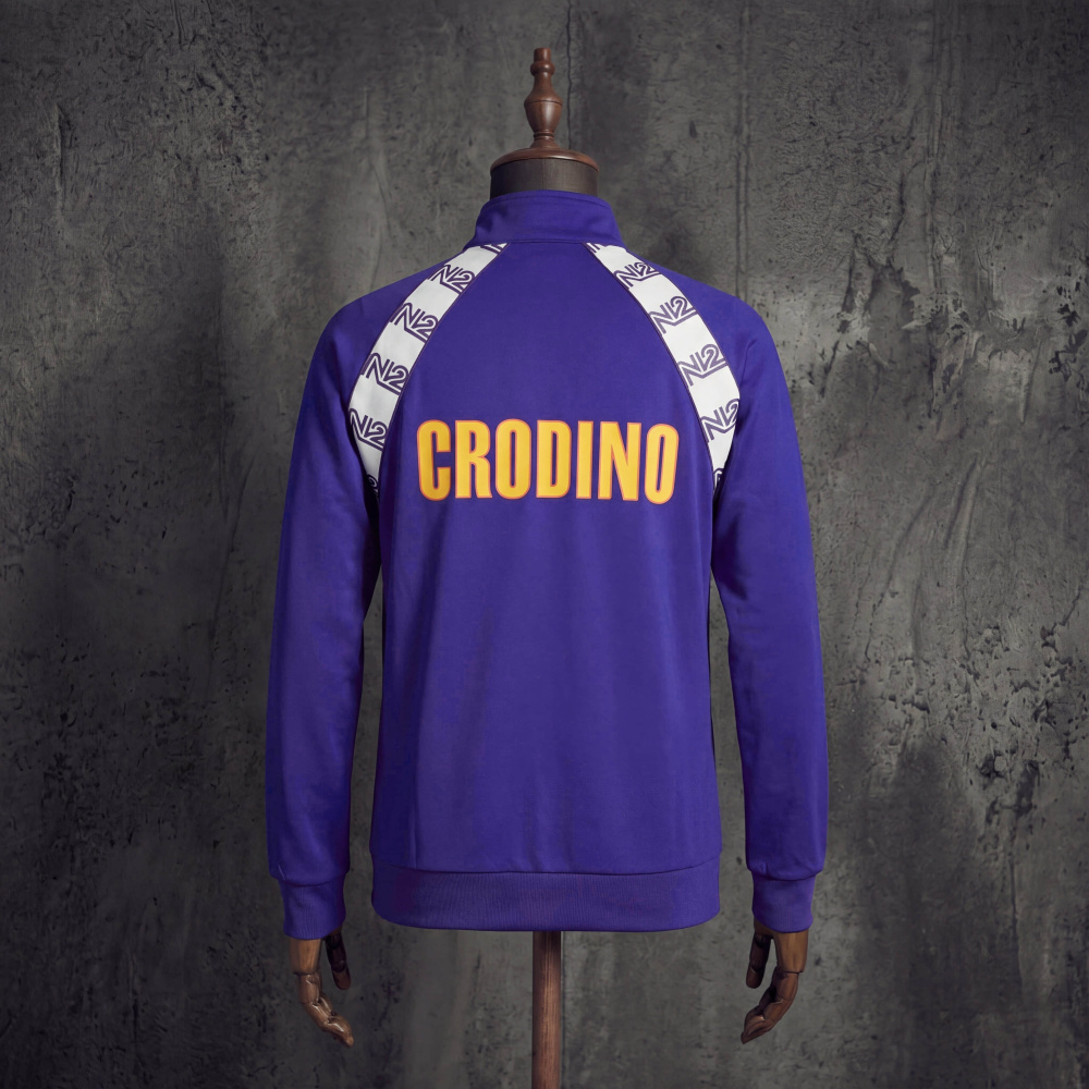 Retro Windbreaker Jacket Fiorentina Home 198687 Jersey — Sizes S–XXL