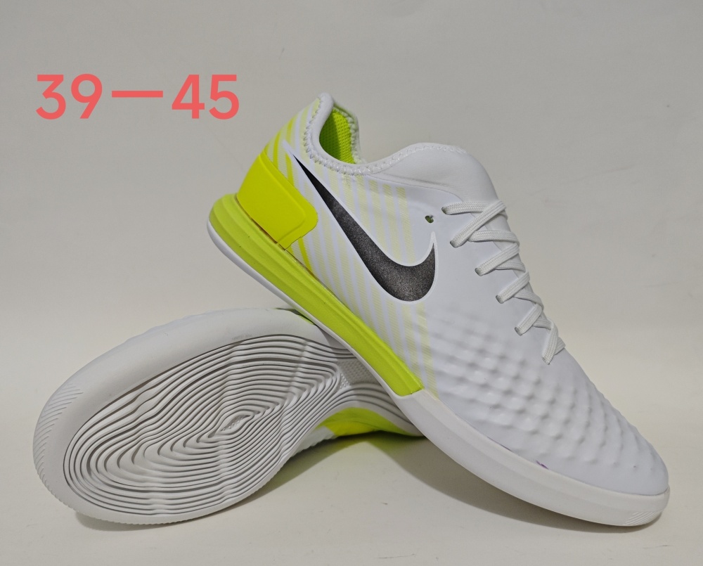 Nike Ghost II Indoor Flat Soccer Shoes with MD Sole and Long-Wave Sole