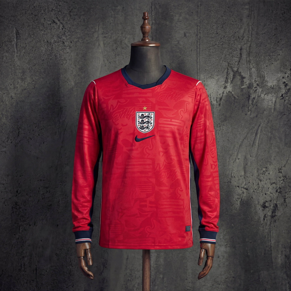 England 2026 FIFA World Cup Away Long-Sleeve Jersey (Sizes S–4XL)