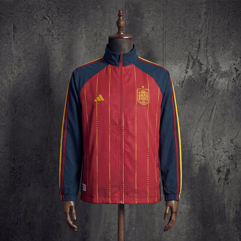 Windproof jacket, Spain home stadium, FIFA World Cup 2026 jersey sizes S-XXL