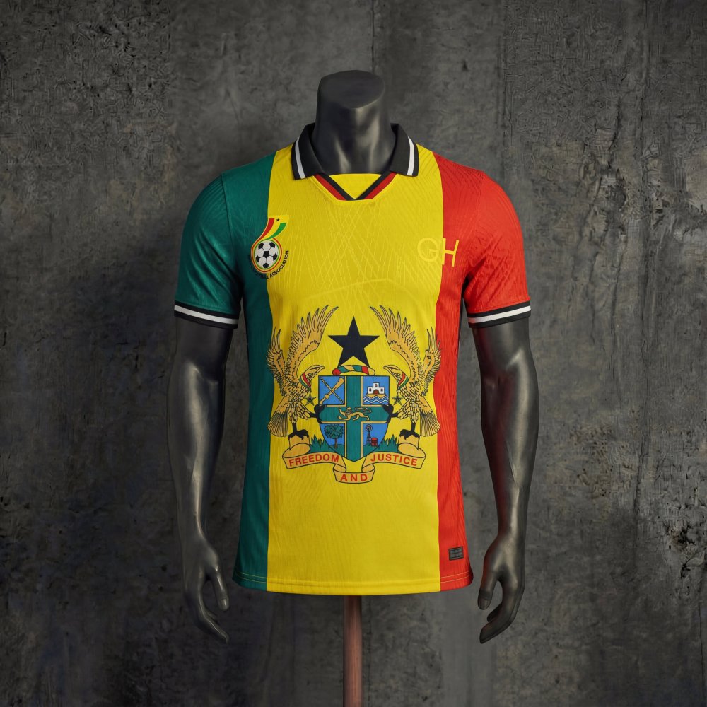 Player Ghana National Emblem Commemorative Jersey 2026 Sizes S-XXL