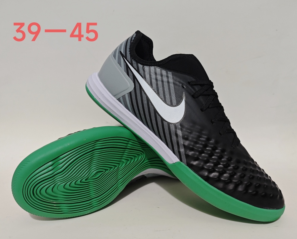 Nike Ghost II Indoor Flat Soccer Shoes with MD Sole and Long-Wave Sole