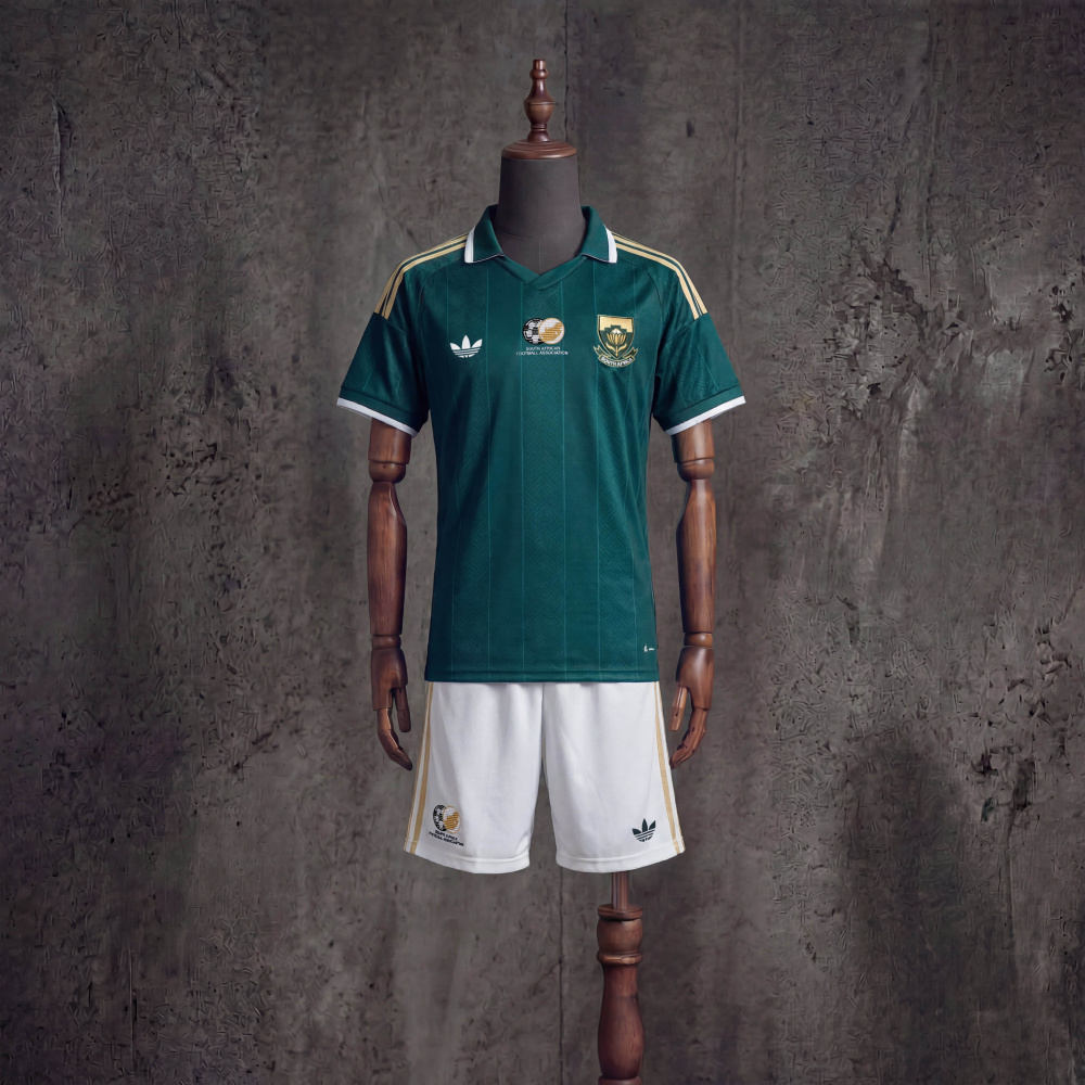 Kids Kit South Africa Away FIFA World Cup 2026 Jersey Size 16-28