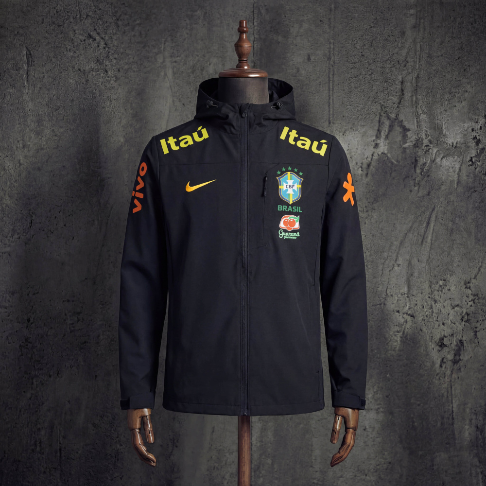 Windproof jacket Brazil training suit 2026 jersey sizes S-XXL