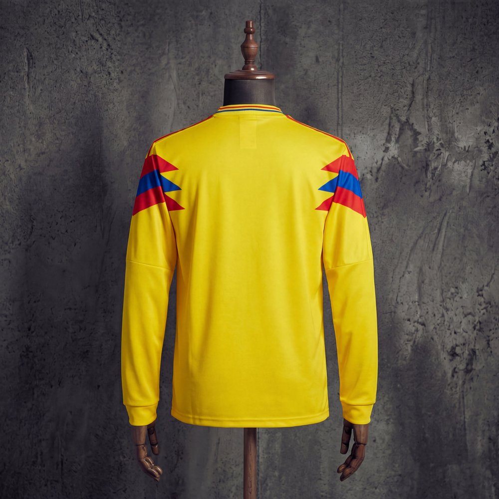 Retro Colombia Home1990 Long Sleeve Jersey S-XXL