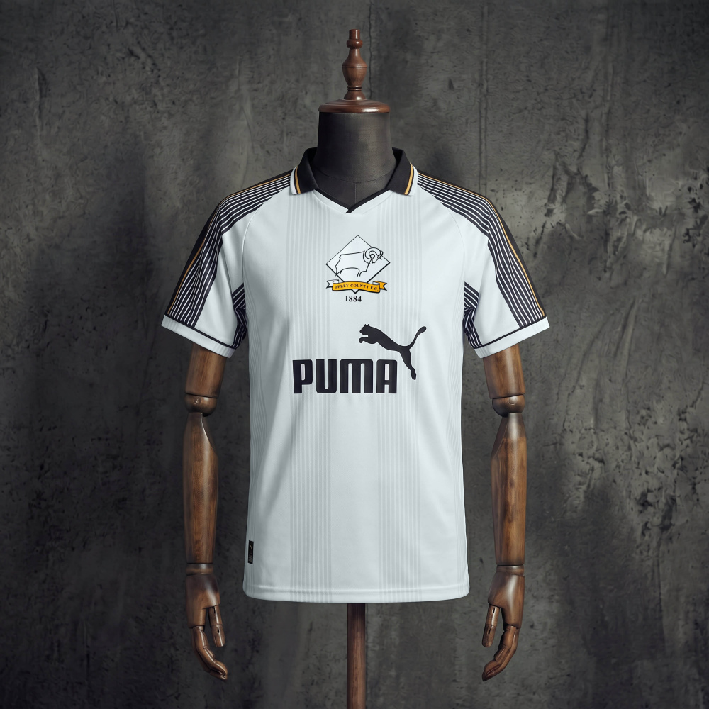 Retro Derby County 95-96 Home Jersey S-XXL