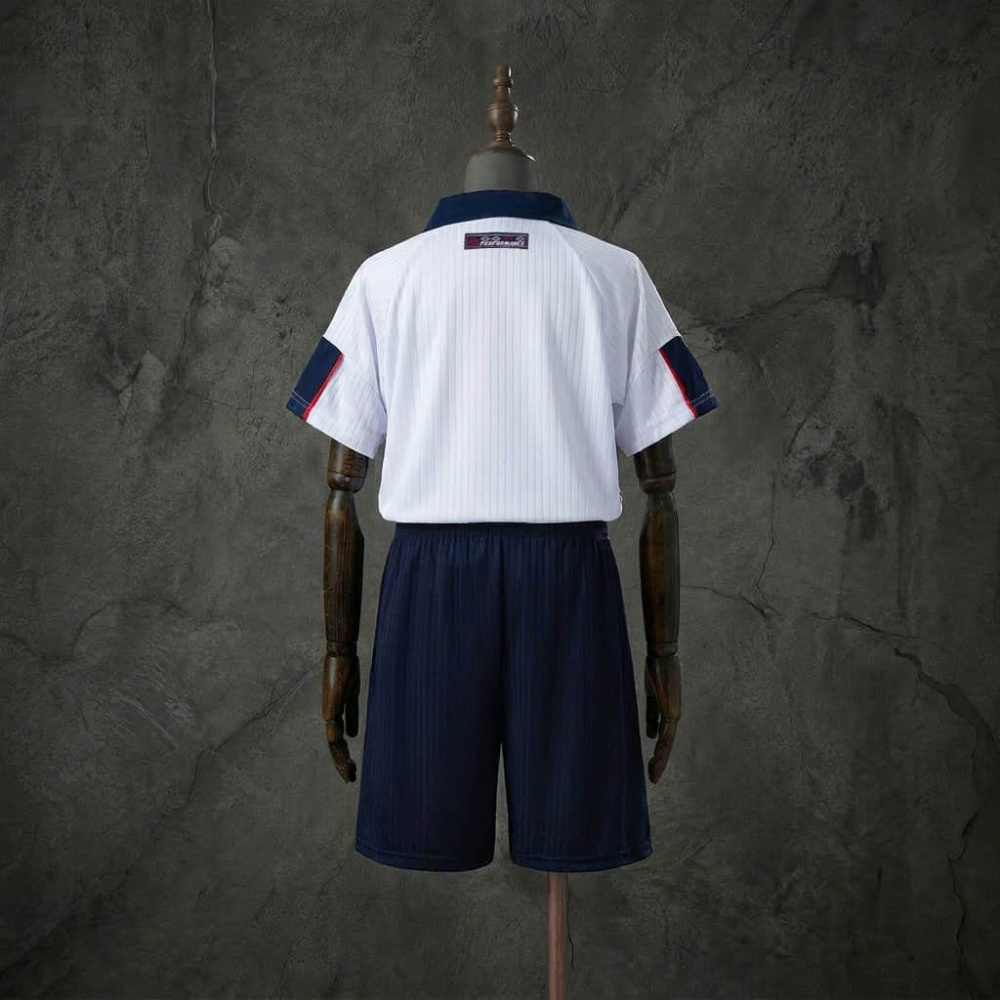 Retro Kids Kit England 1998 Home Jersey SIZE 16-28