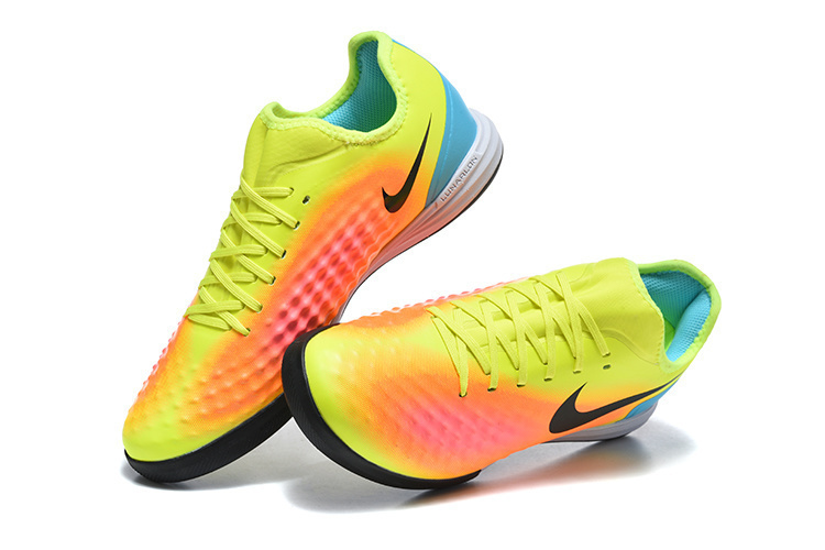 Nike Ghost II Indoor Flat Soccer Shoes with MD Sole and Long-Wave Sole