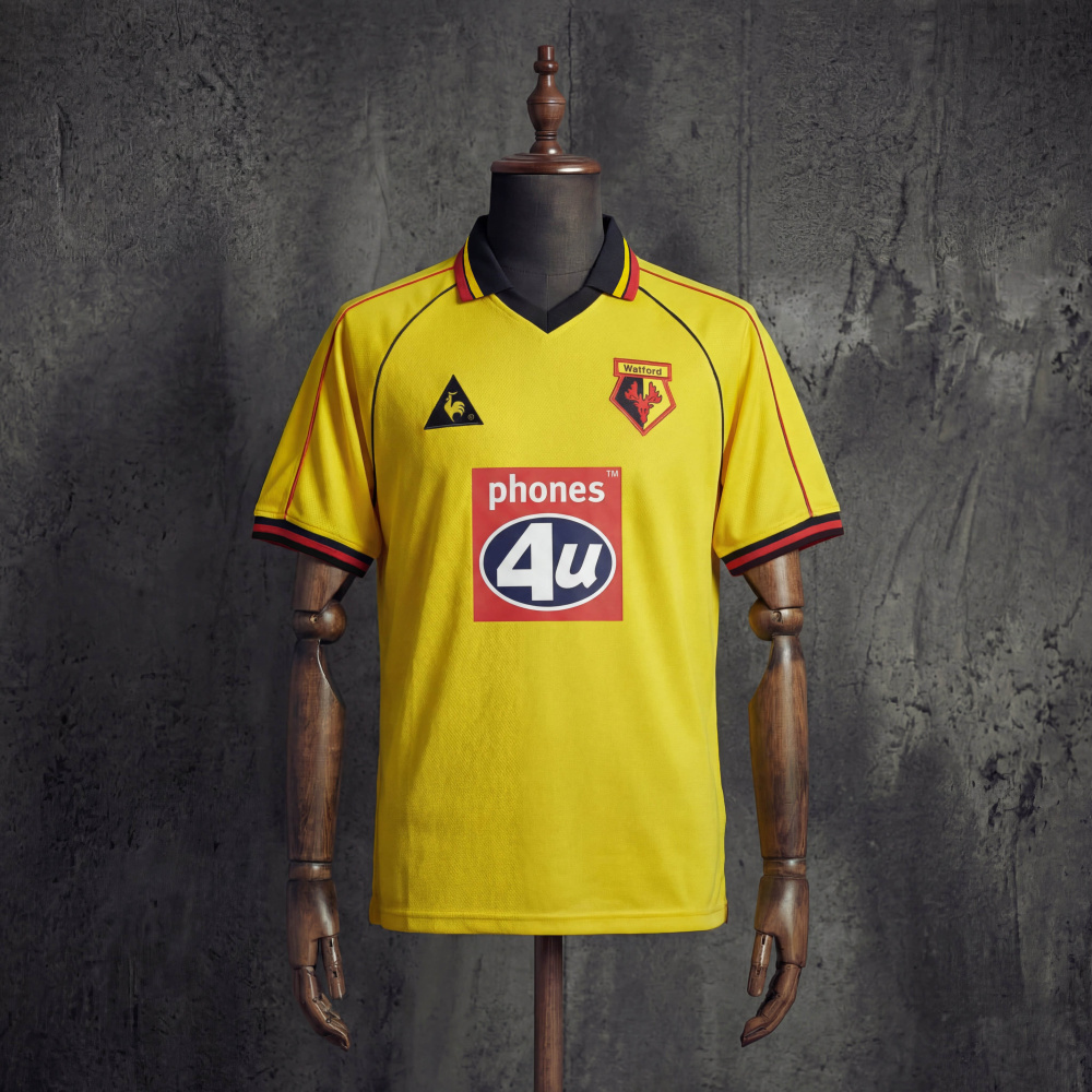 Retro Watford FC Home 199901 Jersey  Sizes S–XXL