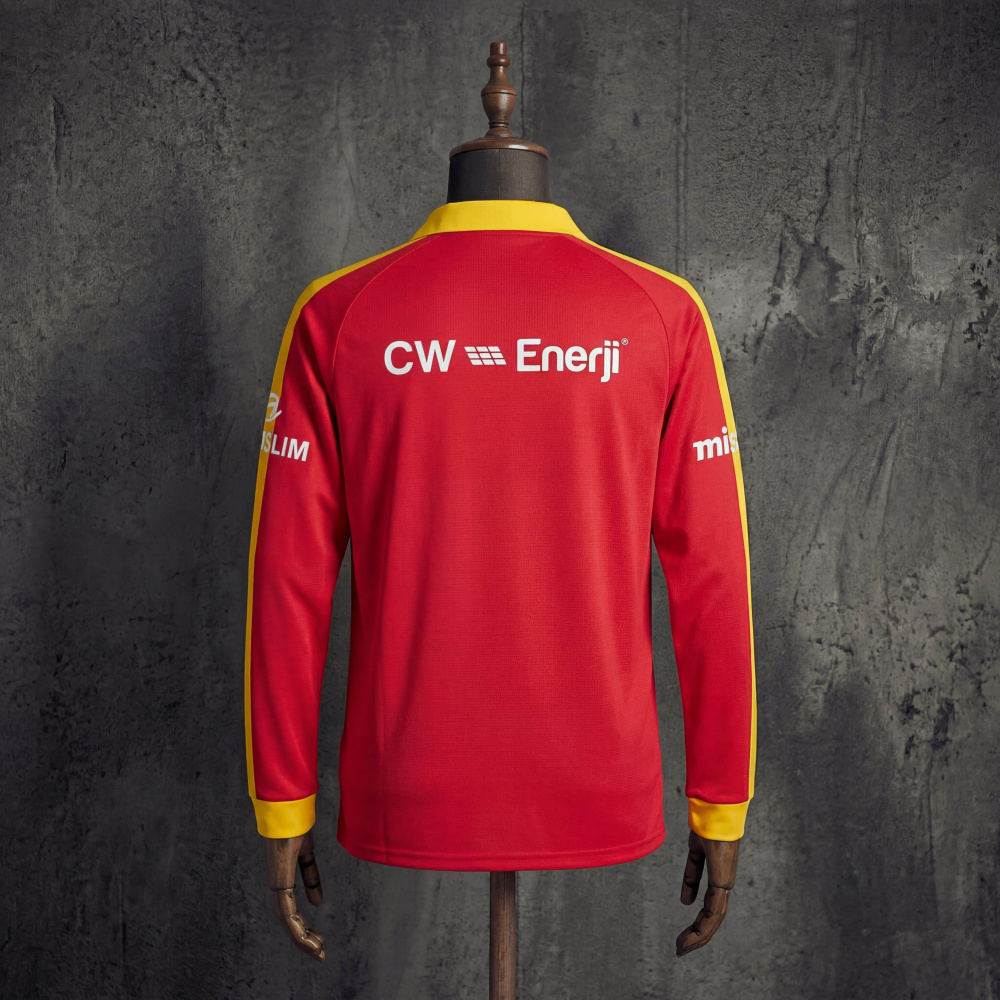 Retro Galatasaray Edition 2025/2026 Yellow Long-Sleeve Jersey