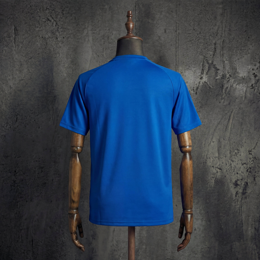 Real Madrid x Adidas Originals Retro Football T-Shirt Blue Sizes S-XXL