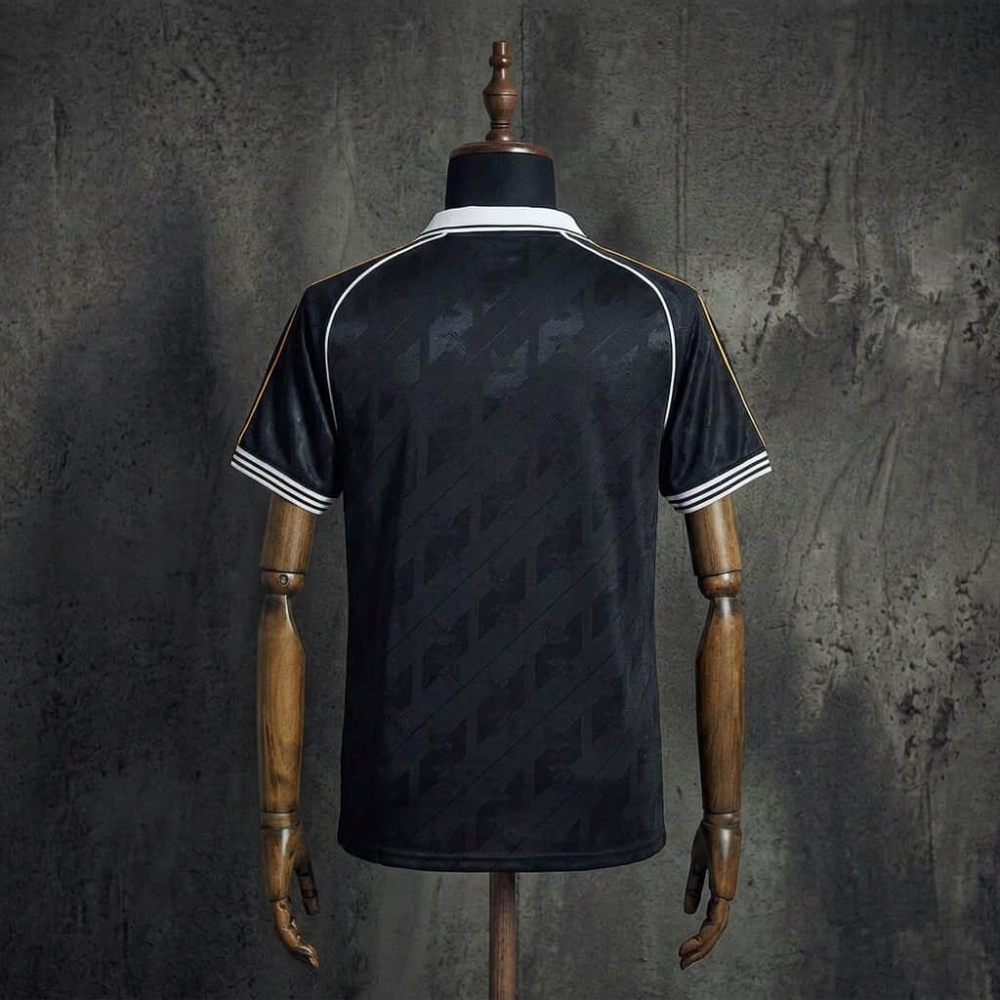Real Madrid x Adidas Originals Retro Icon Jersey Black Gold Football Shirt S-XXL