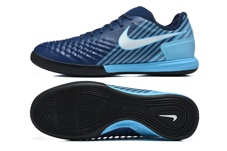 Nike Ghost II Indoor Flat Soccer Shoes with MD Sole and Long-Wave Sole