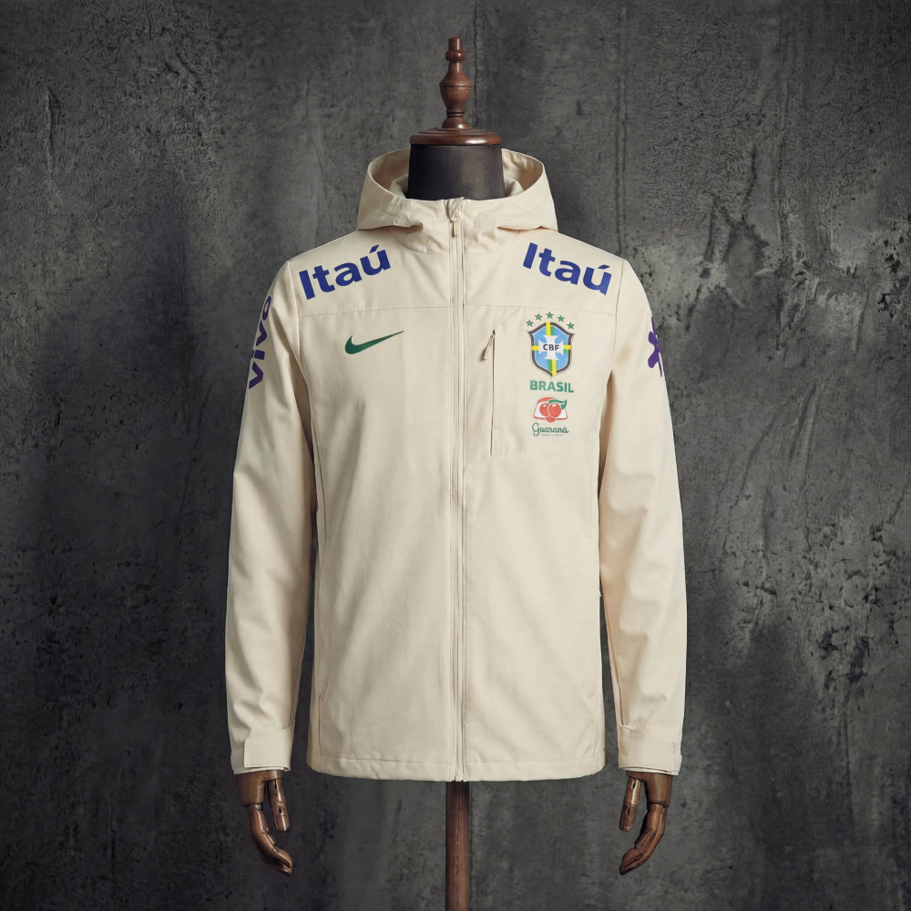 Windproof jacket Brazil training suit 2026 jersey sizes S-XXL