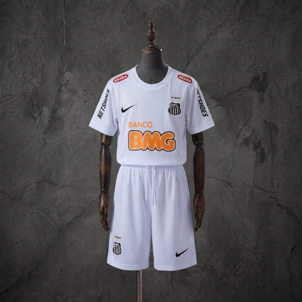 Retro Kids Kit Santos 12-13 Home Jersey Size 16-28