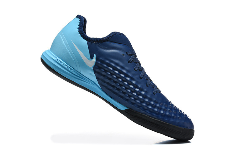 Nike Ghost II Indoor Flat Soccer Shoes with MD Sole and Long-Wave Sole