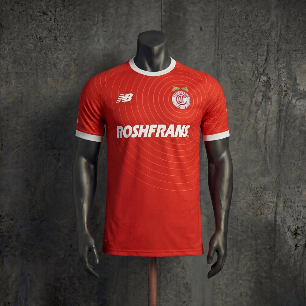 Player Deportivo Toluca Fútbol Club Home 2026 Jersey Sizes S-XXL