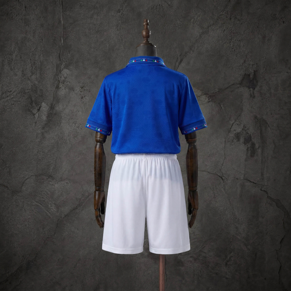 Retro Kids Kit Italy 1994 Home Jersey Size 16-28