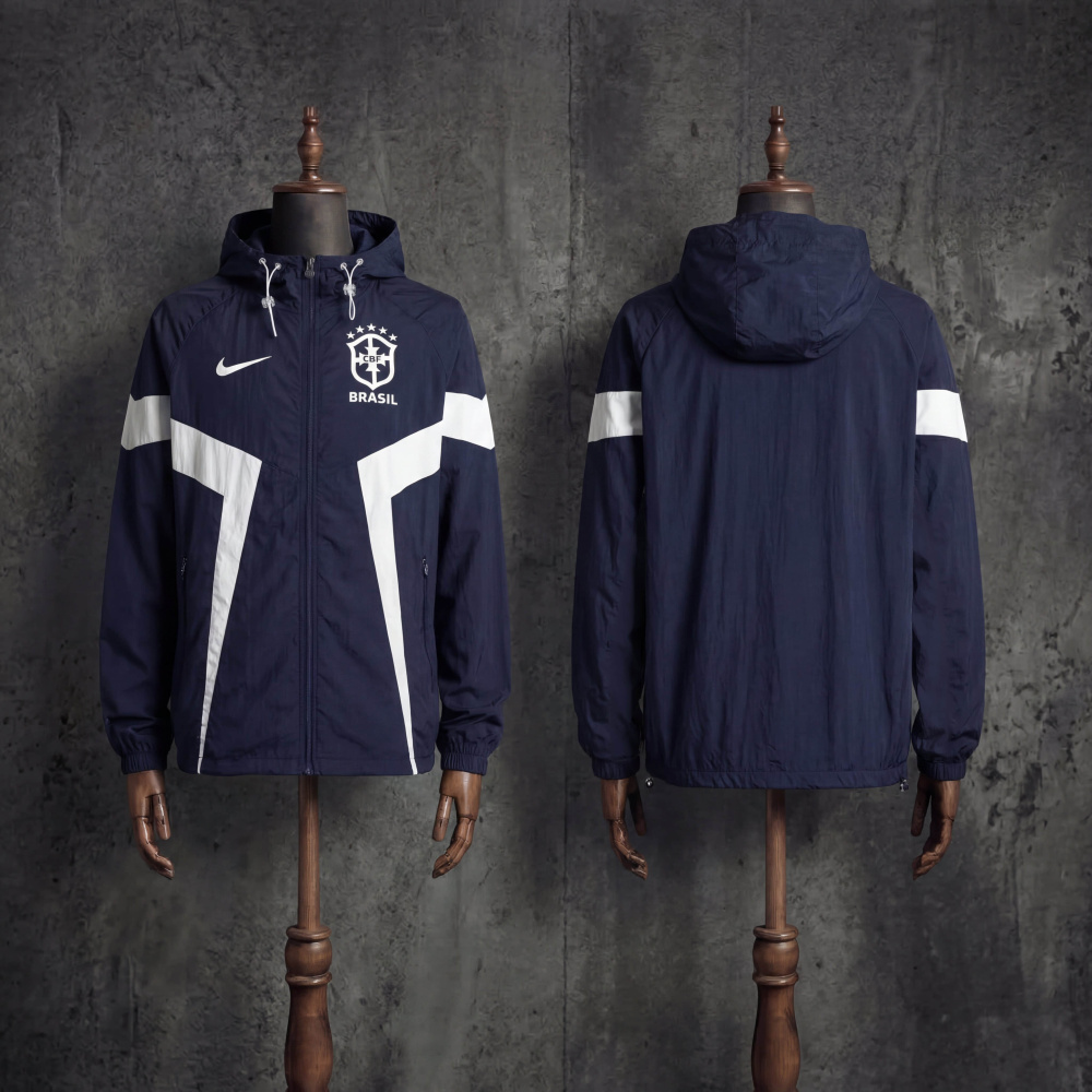 Windbreaker jacket Brazil 2026/2027 royal blue jersey