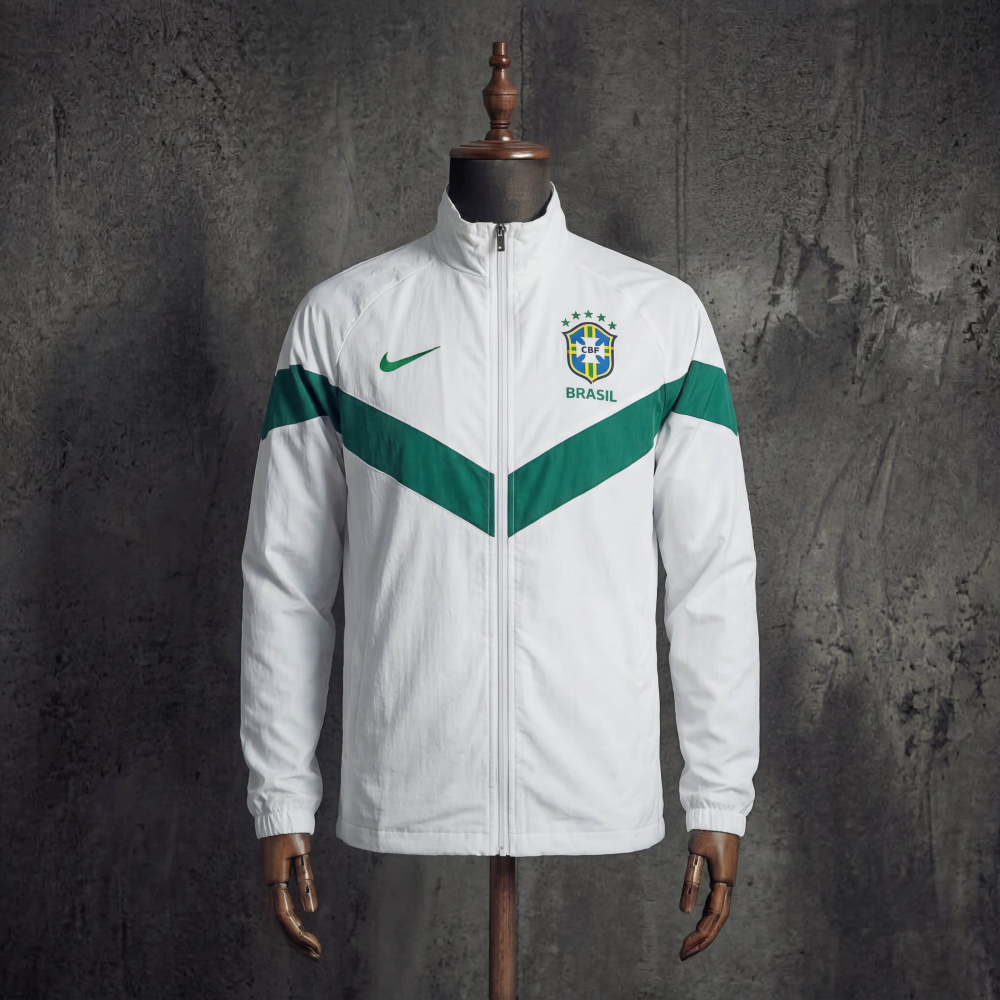Windbreaker jacket Brazil 2026/2027 white jersey