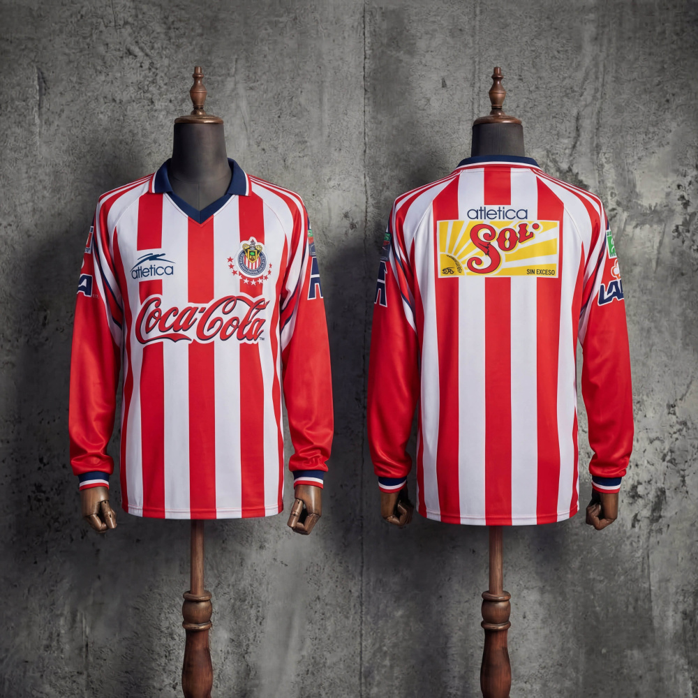 Retro Chivas Guadalajara 98/99 Home Long-Sleeve Jersey