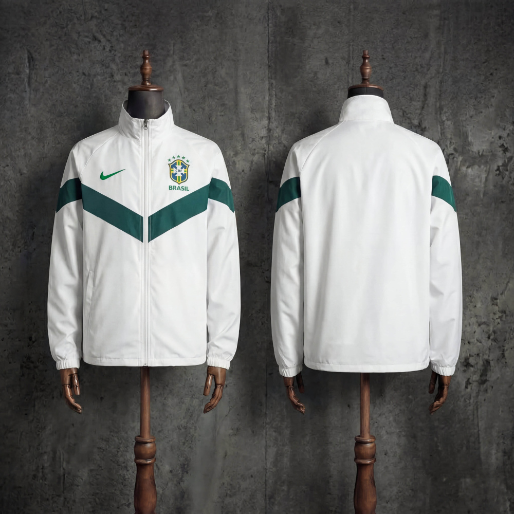 Windbreaker jacket Brazil 2026/2027 white jersey