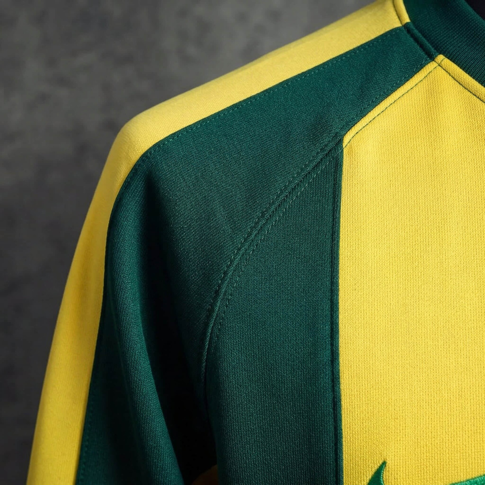 Brazil Long-sleeved Sweatshirt - Yellow & Green M-3XL
