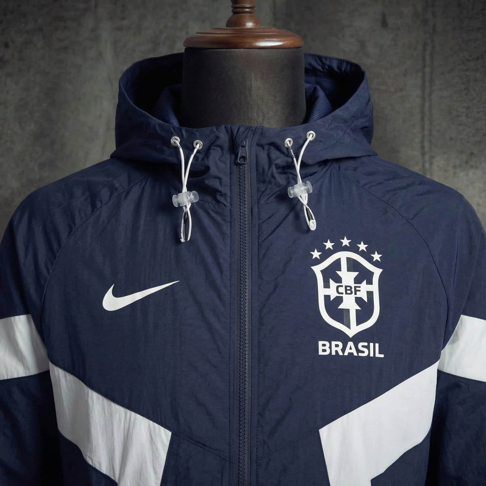 Windbreaker jacket Brazil 2026/2027 royal blue jersey