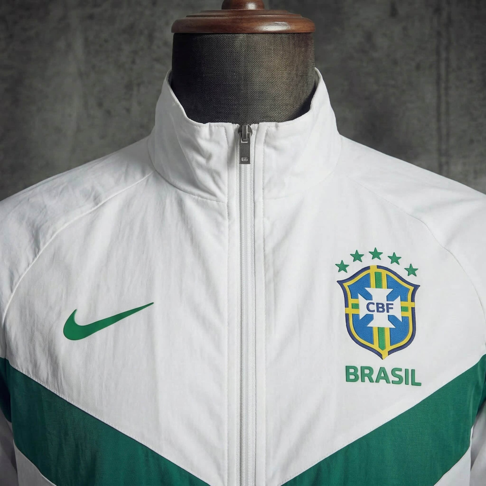Windbreaker jacket Brazil 2026/2027 white jersey