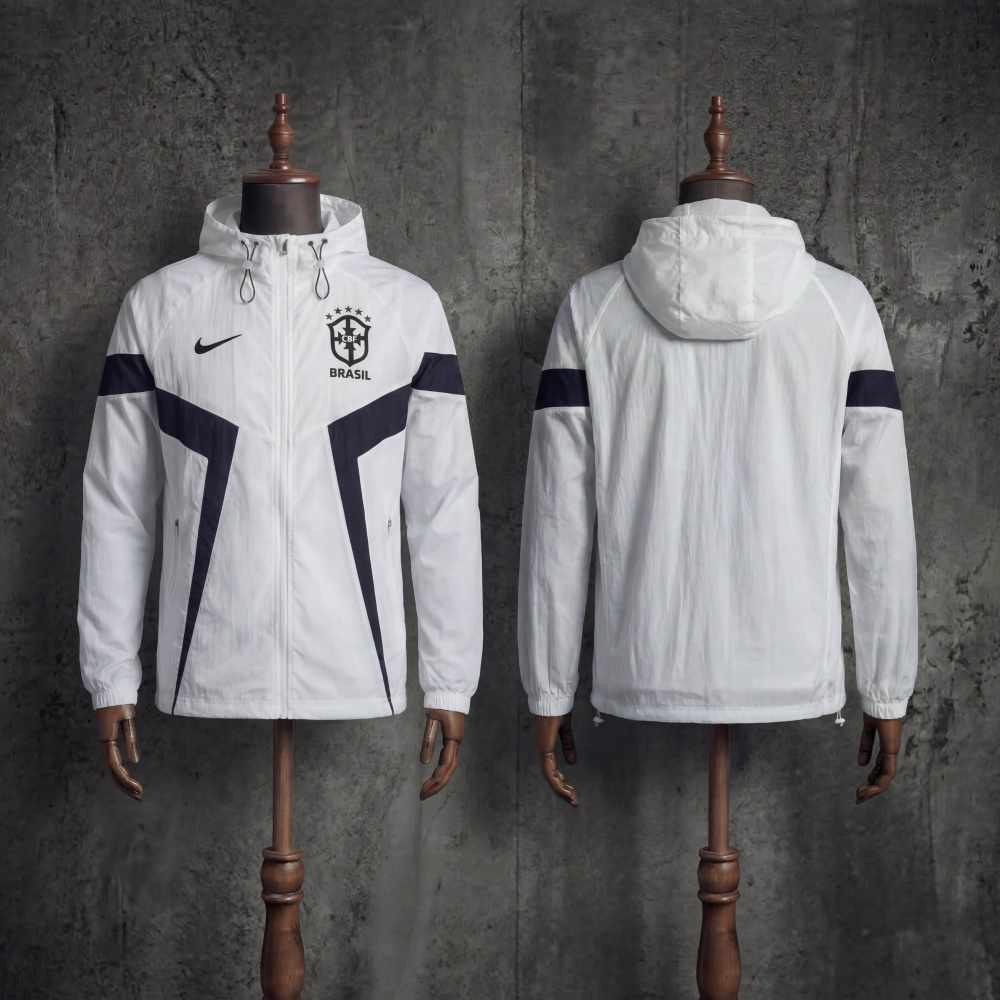 Windbreaker jacket Brazil 2026/2027 white jersey