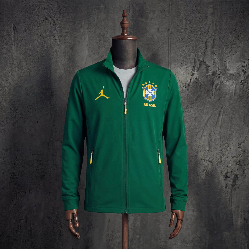 Windbreaker jacket Brazil 2026/2027 green jersey