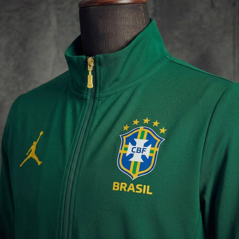 Windbreaker jacket Brazil 2026/2027 green jersey