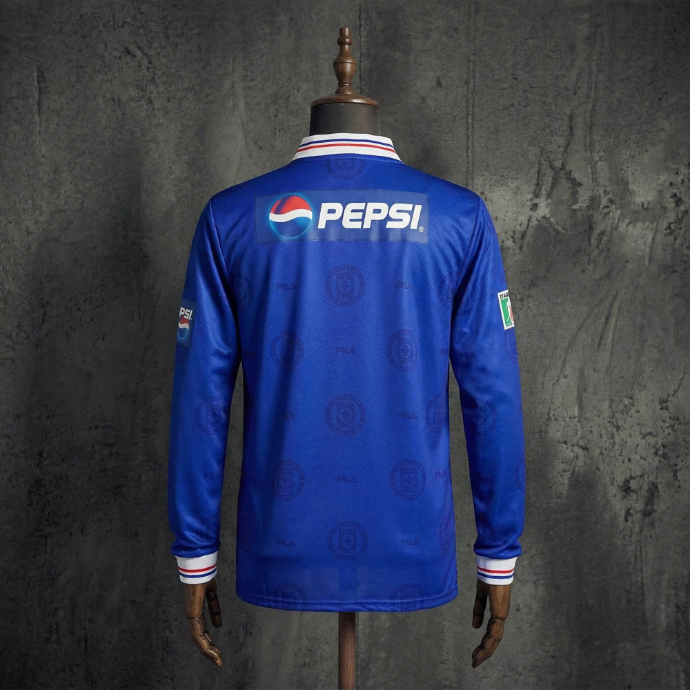 Retro Cruz Azul Home 1998 Long-Sleeve Jersey S-XXL