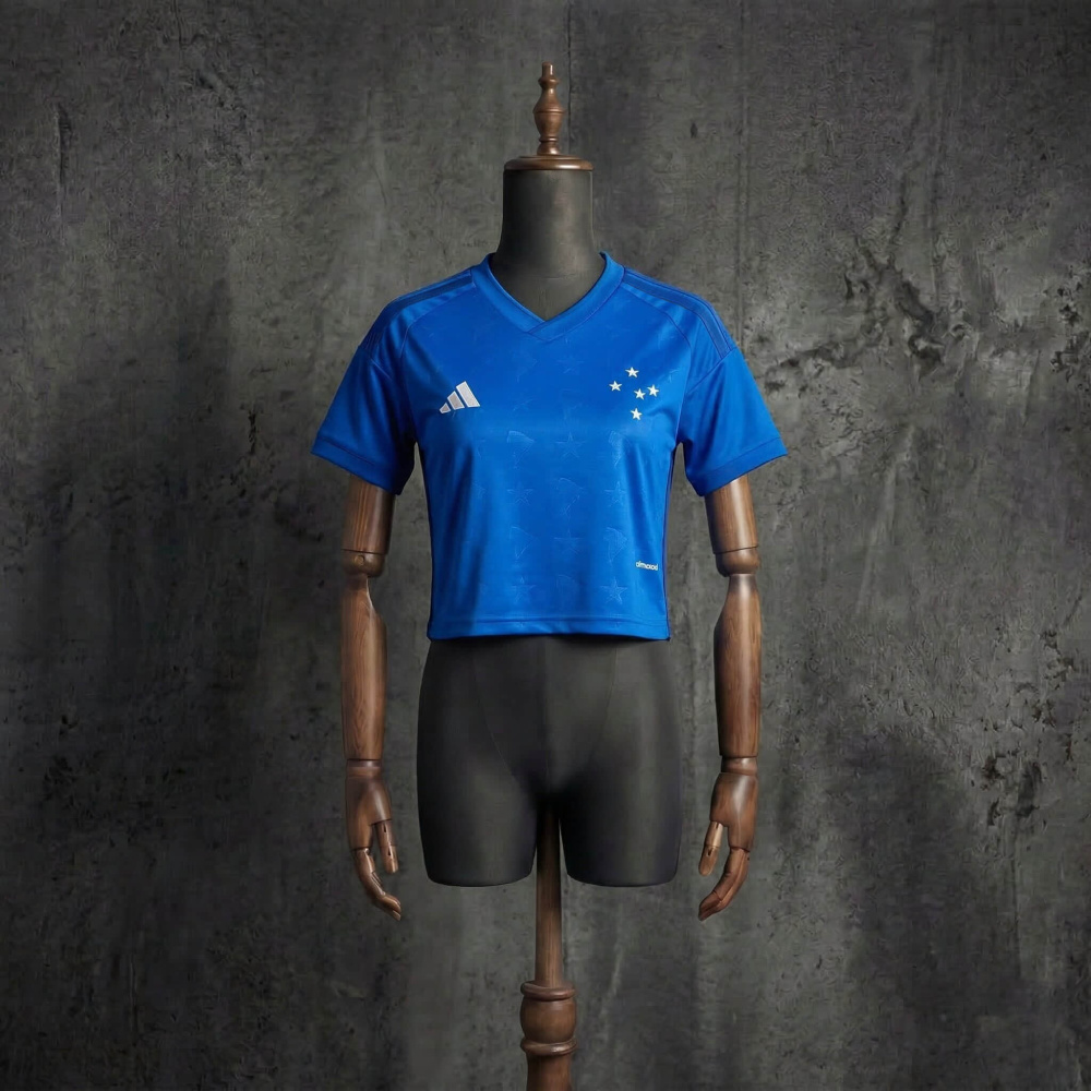 Women Cruzeiro Home 2026/2027 Crop Top Style