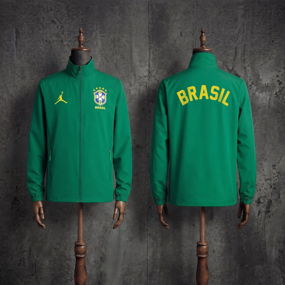 Windbreaker jacket Brazil 2026/2027 green jersey