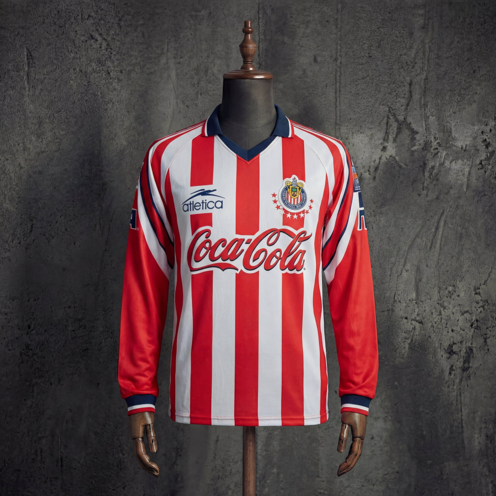 Retro Chivas Guadalajara 98/99 Home Long-Sleeve Jersey