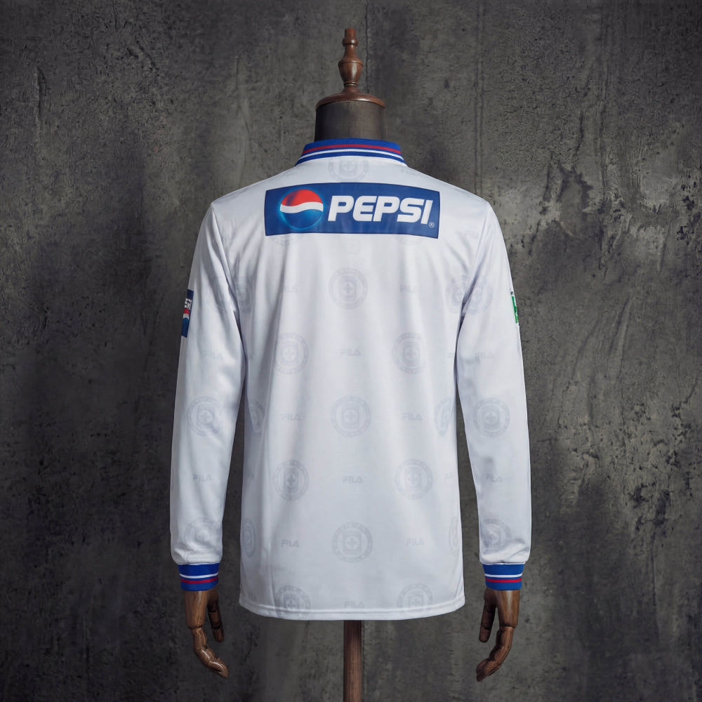 Retro Cruz Azul Away 1998 Long-Sleeve Jersey S-XXL