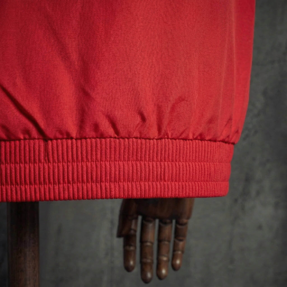 Adidas Three Stripes Red Windbreaker