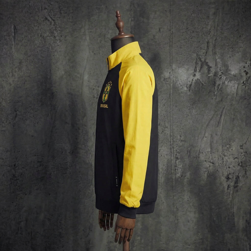 Windbreaker jacket Brazil 2026/2027 yellow and black jersey