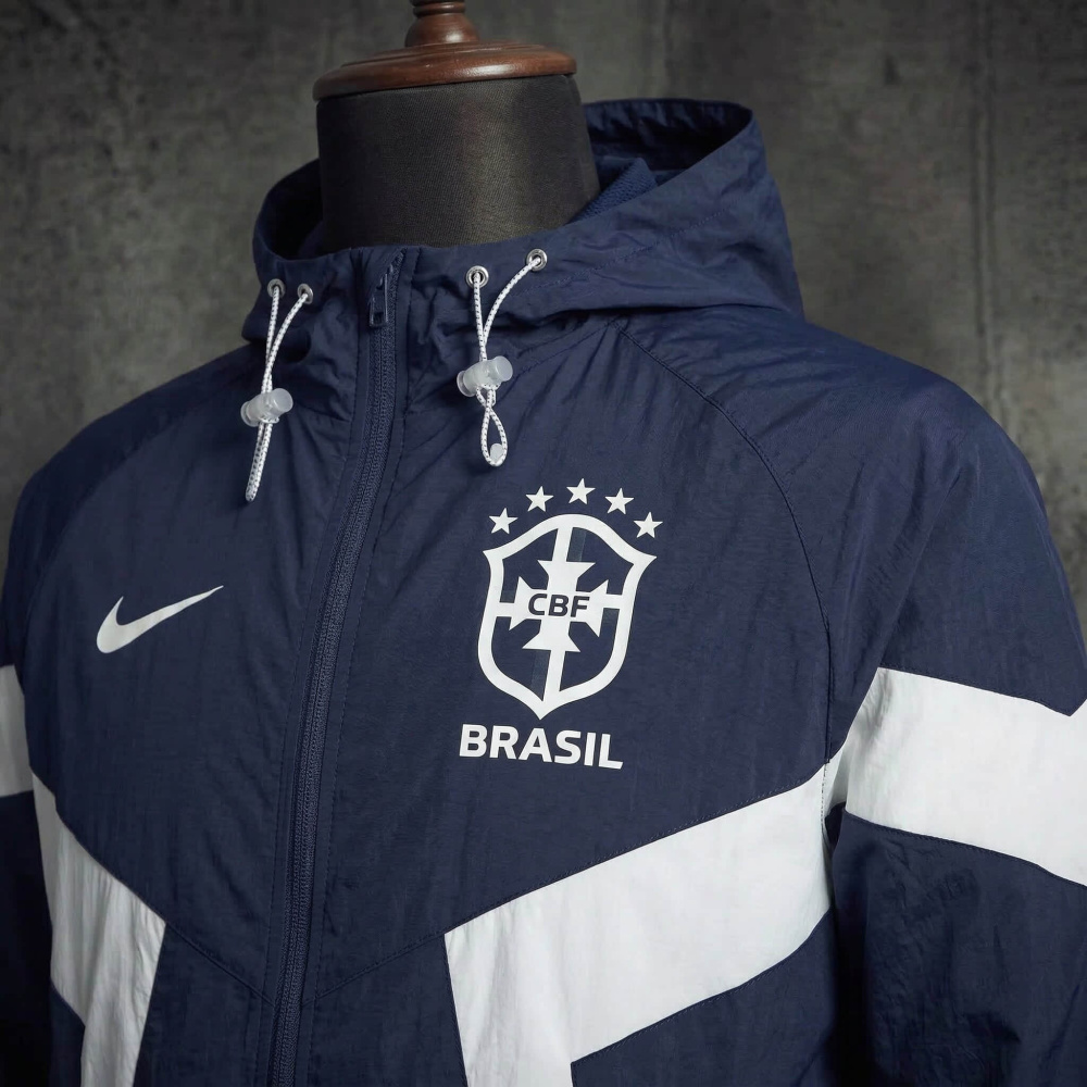 Windbreaker jacket Brazil 2026/2027 royal blue jersey