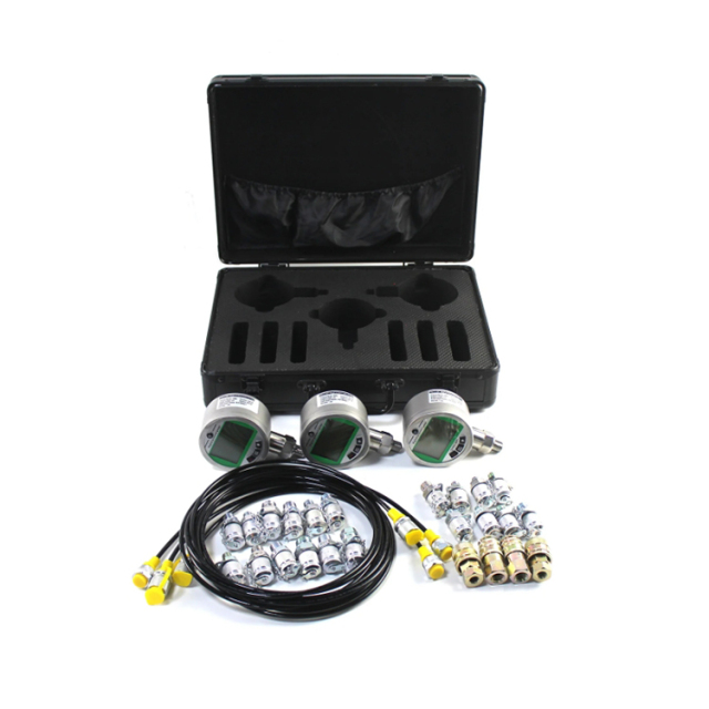 Hydraulic Press Tool Gauge 3 Gauges 16MPA*1/70PMA*2 Digital Pressure Gauge Diagnostic Tool Kit for Excavators,Jiangsu Taiming Hydraulic Technology Co., Ltd.  ,