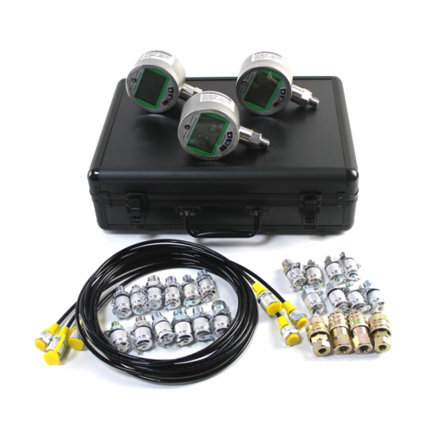 Hydraulic Press Tool Gauge 3 Gauges 16MPA*1/70PMA*2 Digital Pressure Gauge Diagnostic Tool Kit for Excavators,Jiangsu Taiming Hydraulic Technology Co., Ltd.  ,