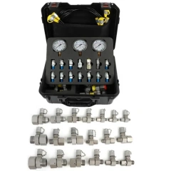 Hydraulic Pressure Test Kit (10/100/250/400/600bar) Max 10000psi / 60mpa 13Test Couplings 14 Tee Connectors 5 Test Hoses Sturdy,Jiangsu Taiming Hydraulic Technology Co., Ltd.  ,Professional Hydraulic Test Kit 60MPa | 30+ Brand Compatibility | OEM Available