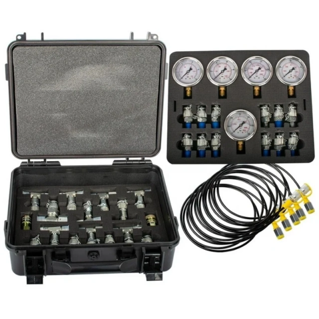 Hydraulic Pressure Test Kit (10/100/250/400/600bar) Max 10000psi / 60mpa 13Test Couplings 14 Tee Connectors 5 Test Hoses Sturdy,Jiangsu Taiming Hydraulic Technology Co., Ltd.  ,Professional Hydraulic Test Kit 60MPa | 30+ Brand Compatibility | OEM Available