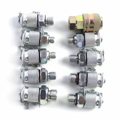 SINOCMP Hydraulic Pressure Test Gauge Kit, 4 Gauges(10Mpa/25Mpa/40Mpa/60Mpa), 3 Test Hoses, 10 Couplings, 1 Aluminum Case, Hydraulic Test Gauge for Excavator Construction Machinery,Jiangsu Taiming Hydraulic Technology Co., Ltd.  ,SINOCMP Hydraulic Pressure Test Gauge Kit, 4 Gauges(10Mpa/25Mpa/40Mpa/60Mpa), 3 Test Hoses, 10 Couplings, 1 Aluminum Case, Hydraulic Test Gauge for Excavator Construction Machinery